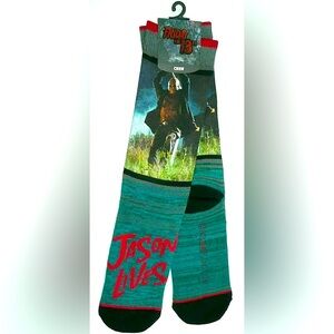 Jason Voorhees Lives Crew Men’s Socks Friday The 13th Hockey Mask Horror Slasher
